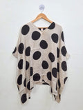 Modal Silk V- Neck Kaftan Top