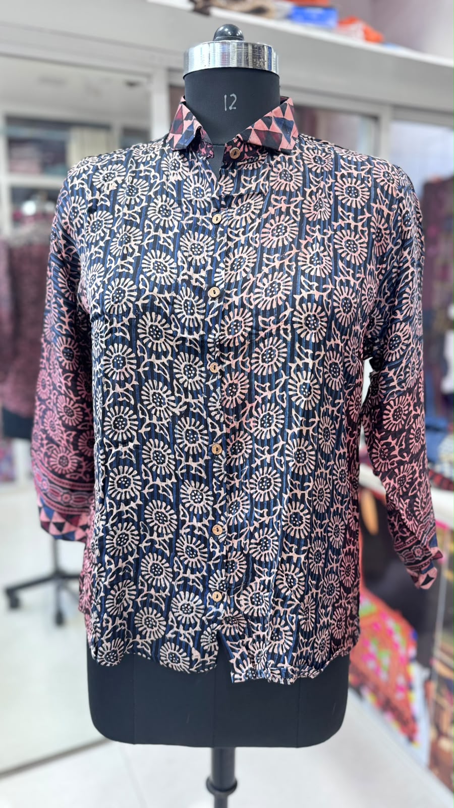 Modal Silk Antifit Ajrakh Shirts