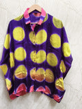 Modal Silk Kaftan Shirt (Clamp Dye)