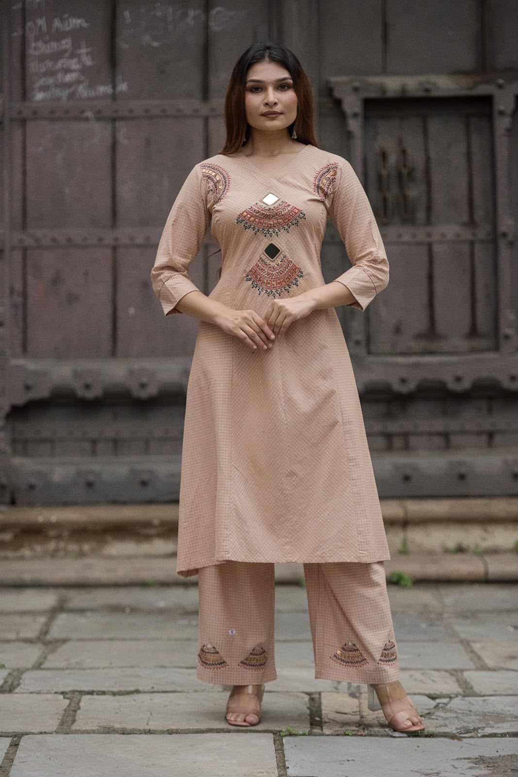 Handwork Kurta+Plazo Set