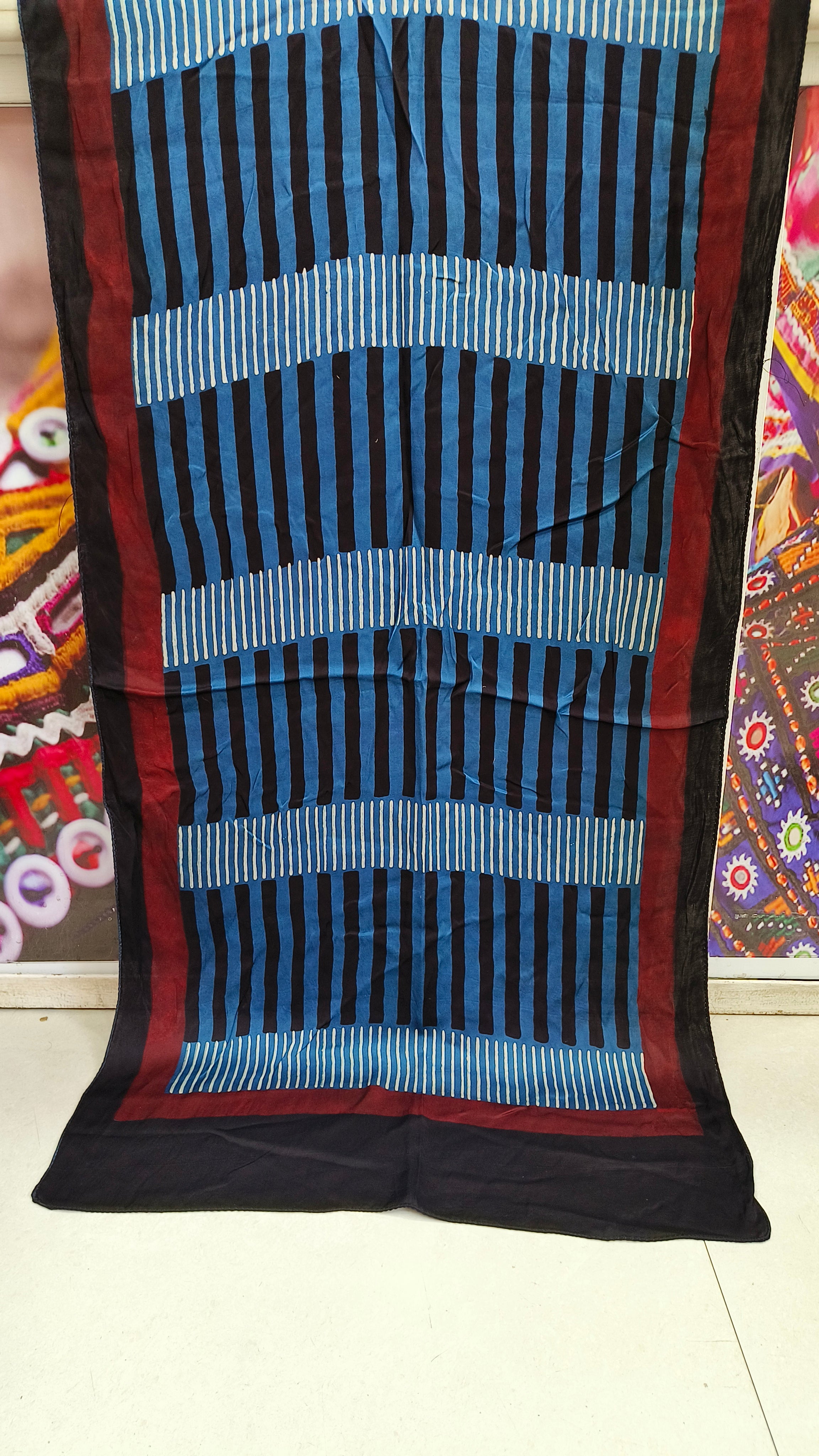 Kutch Poshak exclusive Pure Modal Silk Ajrakh Stole