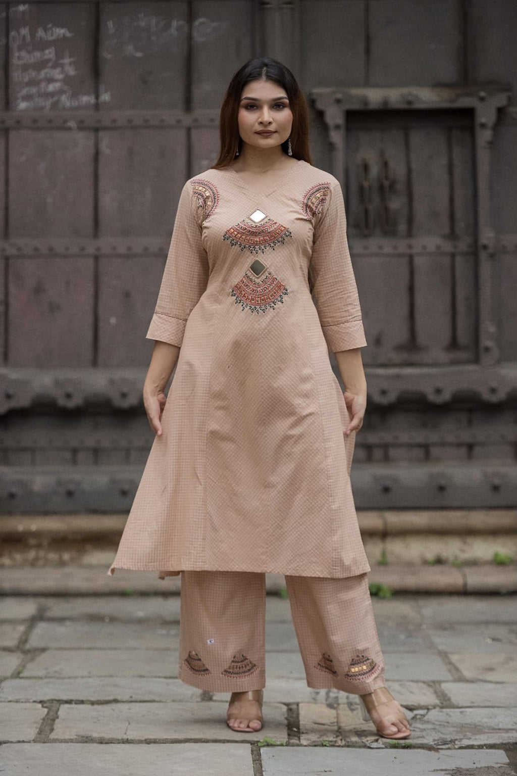 Handwork Kurta+Plazo Set