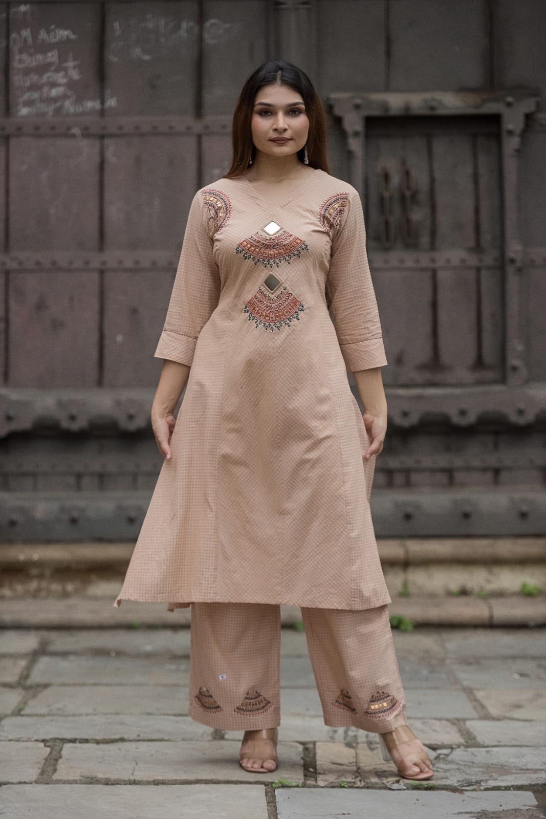 Handwork Kurta+Plazo Set