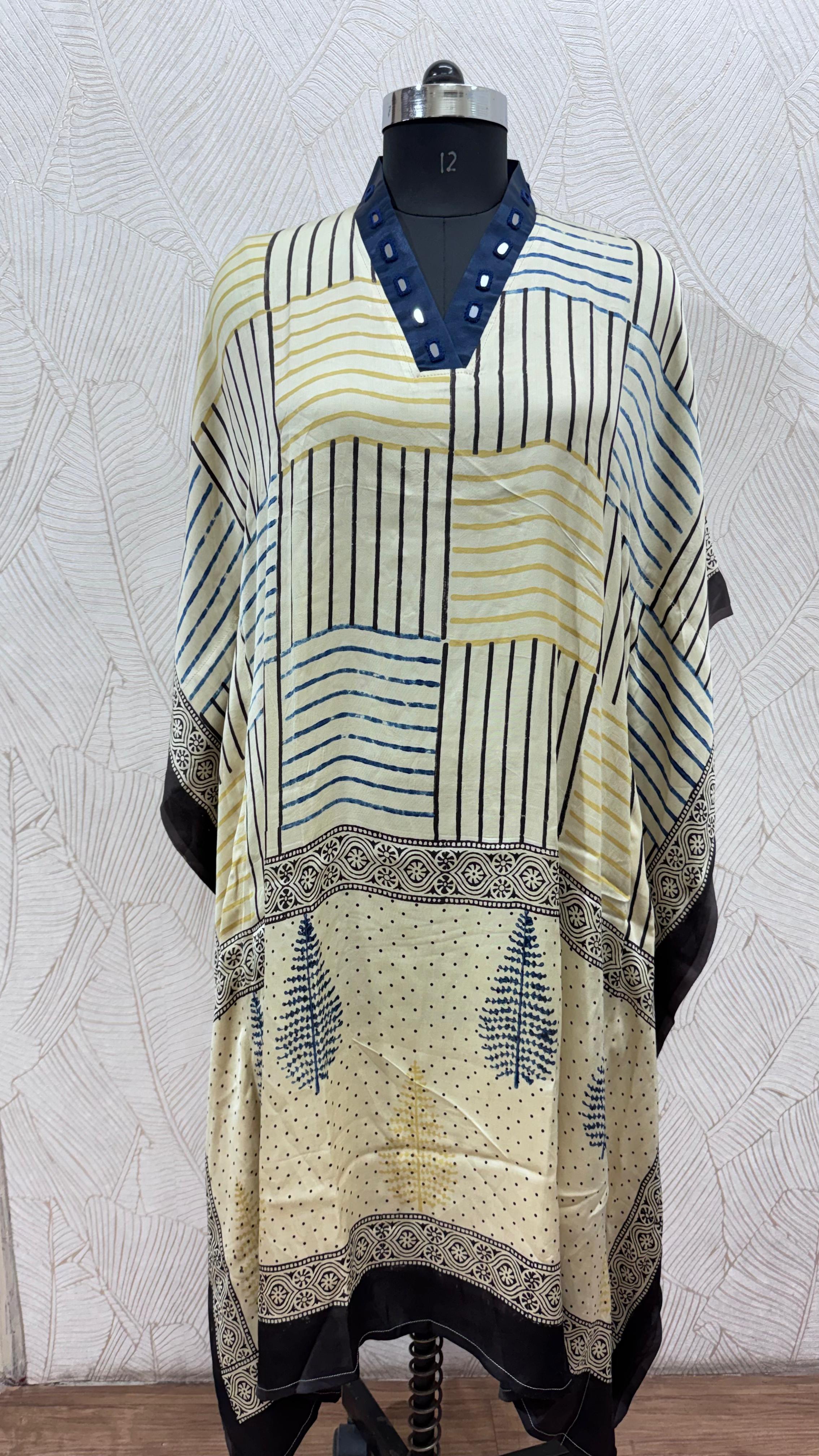 Modal Silk V-neck Kaftan