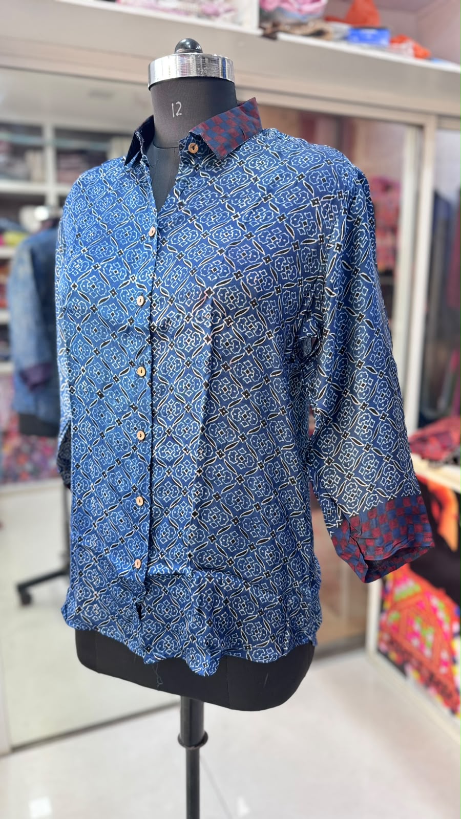 Modal Silk Antifit Ajrakh Shirts