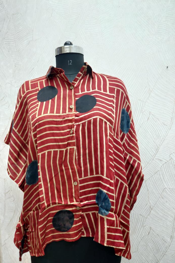 Modal Silk Kaftan Shirt