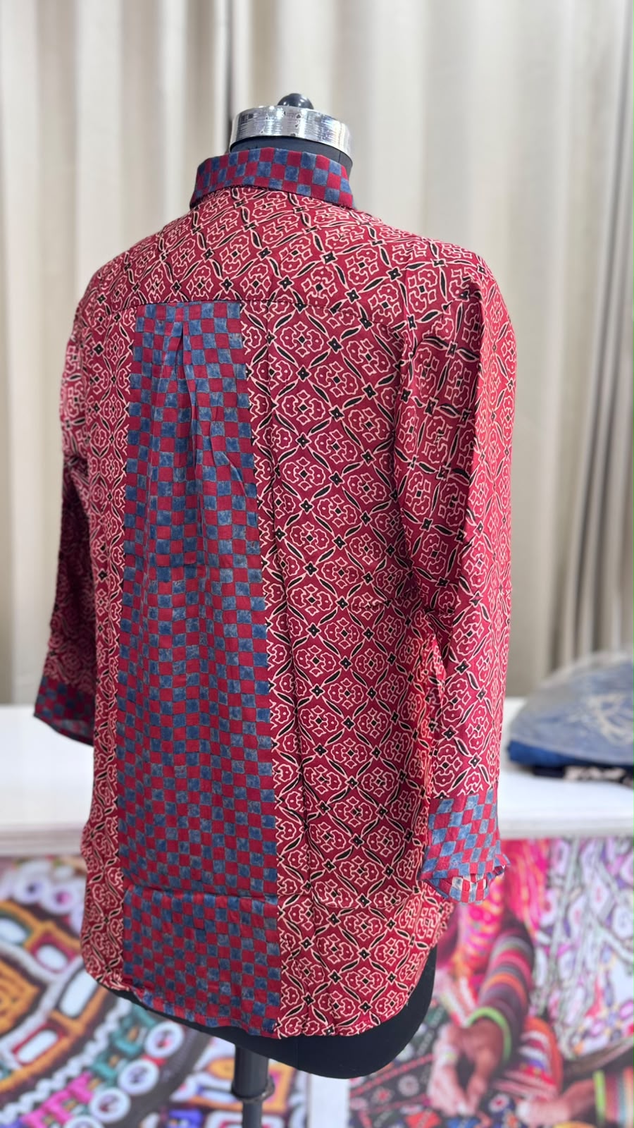 Modal Silk Antifit Ajrakh Shirts