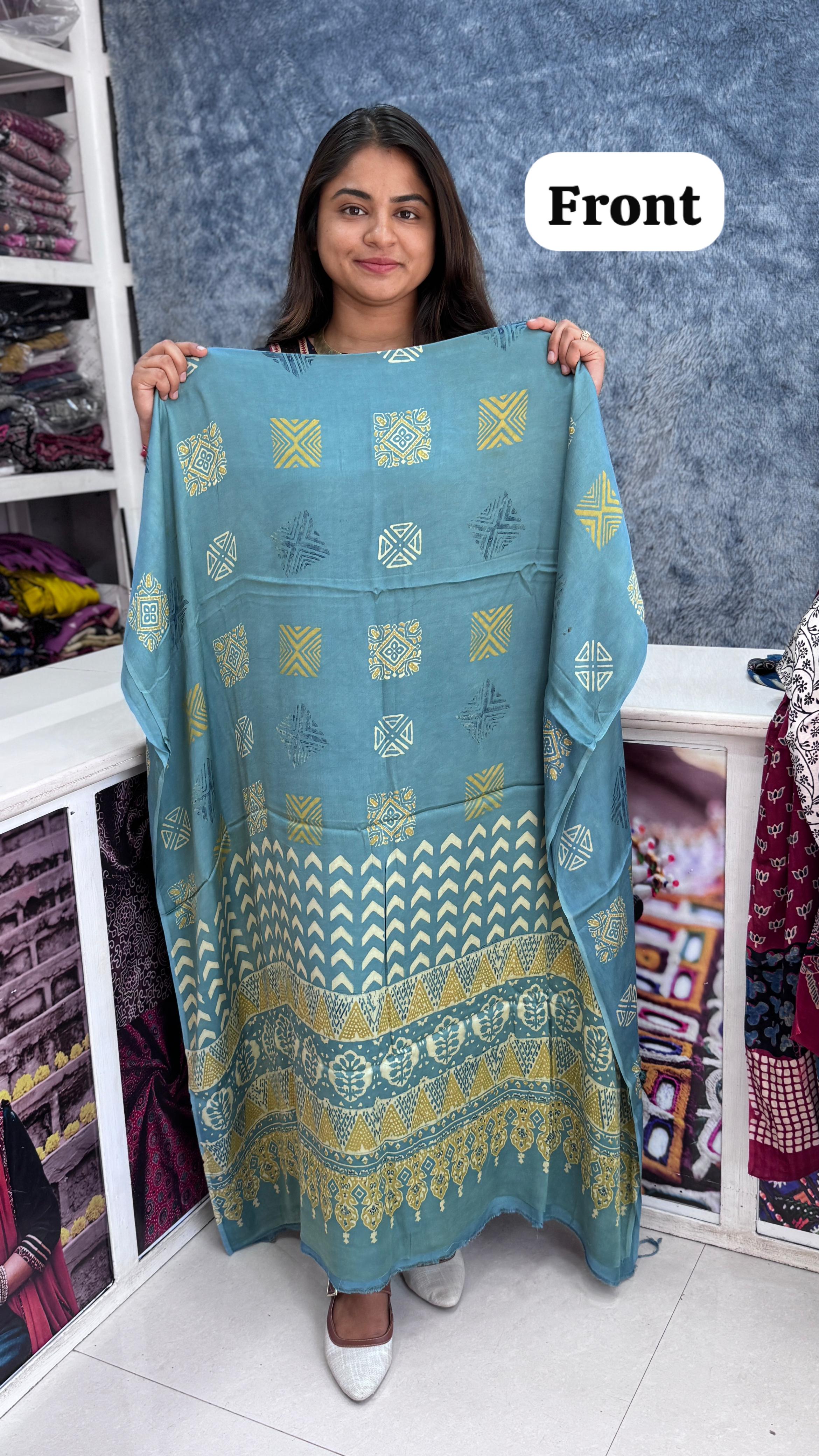 Modal Silk Designer Top/Kurta Fabric