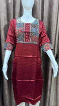 Beautiful Mashru Silk Designer Kurti showcasing premium design - Kutch Poshak