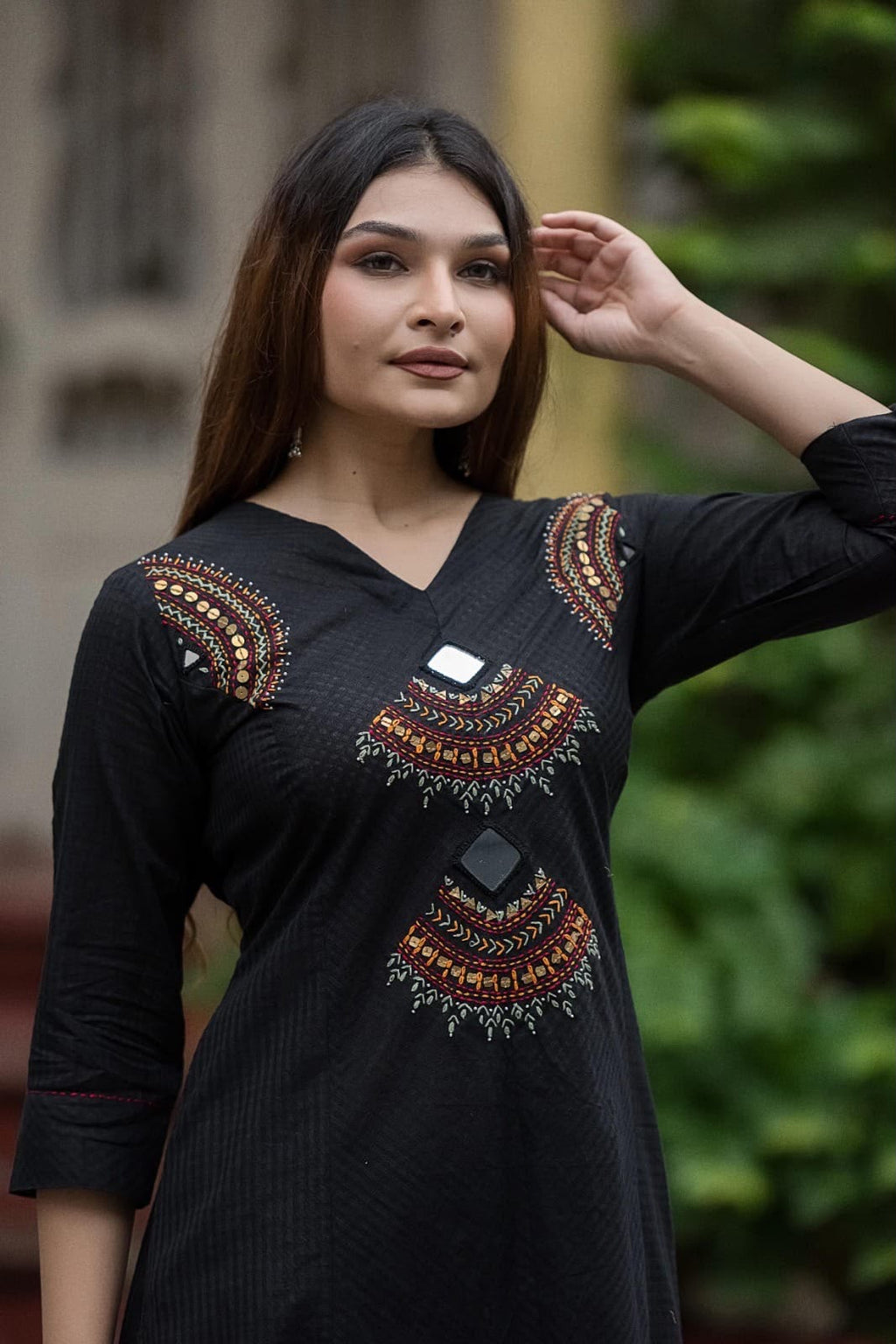 Handwork Kurta+Plazo Set