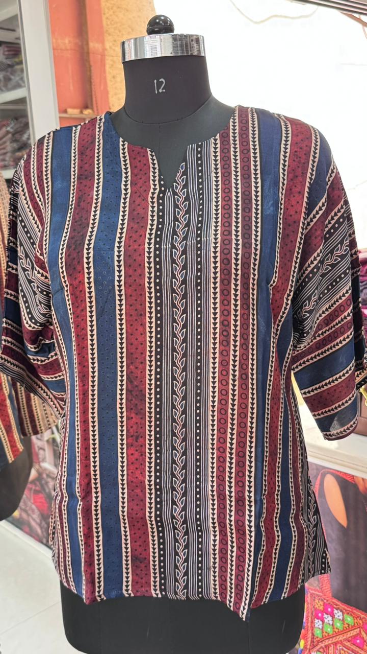 Pure modal silk oversized Tunic-Top by Kutch Poshak