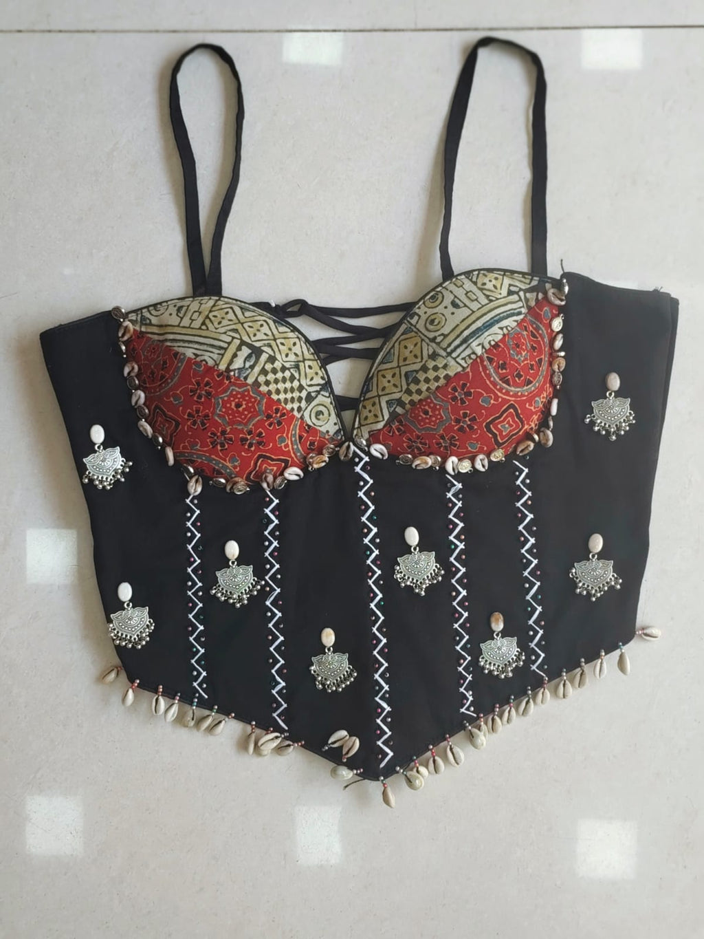 Ajrakh Speghetti Blouse