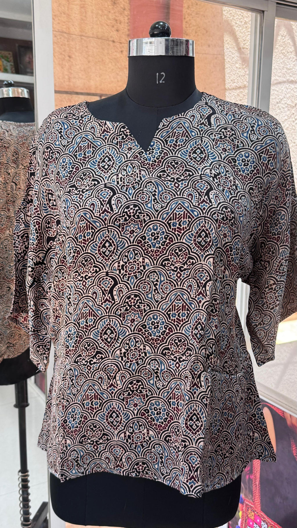 Pure modal silk oversized Tunic-Top by Kutch Poshak