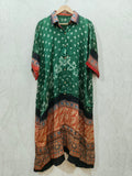 Bandhej×Ajrakh Long Shirt Kaftan