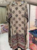 Pure Modal Silk V neck Kaftan