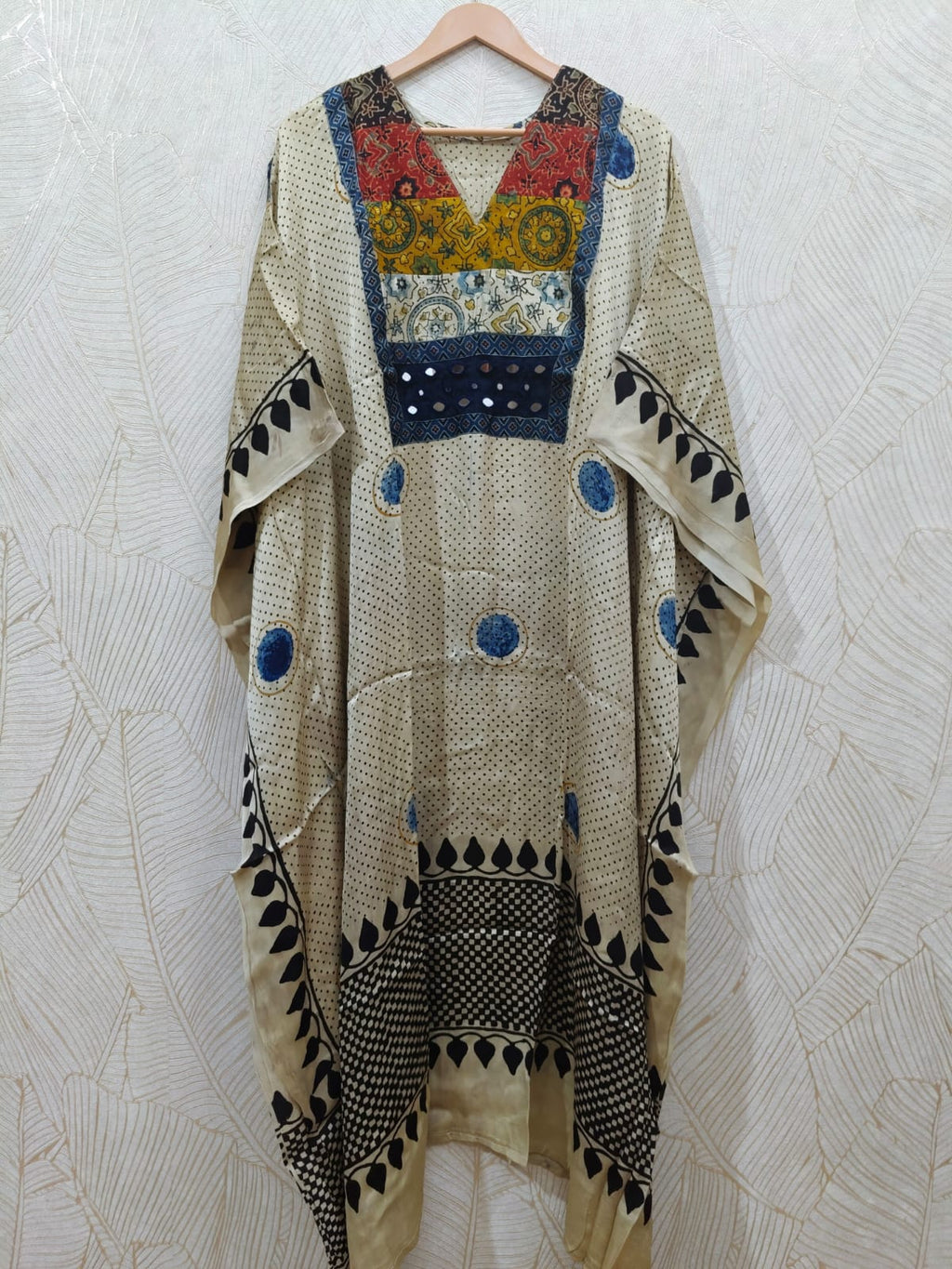 Pure Modal Silk V neck Kaftan