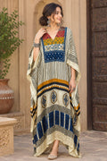 Pure Modal Silk V neck Kaftan