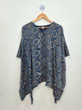 Modal Silk V- Neck Kaftan Top