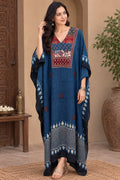 Pure Modal Silk V neck Kaftan
