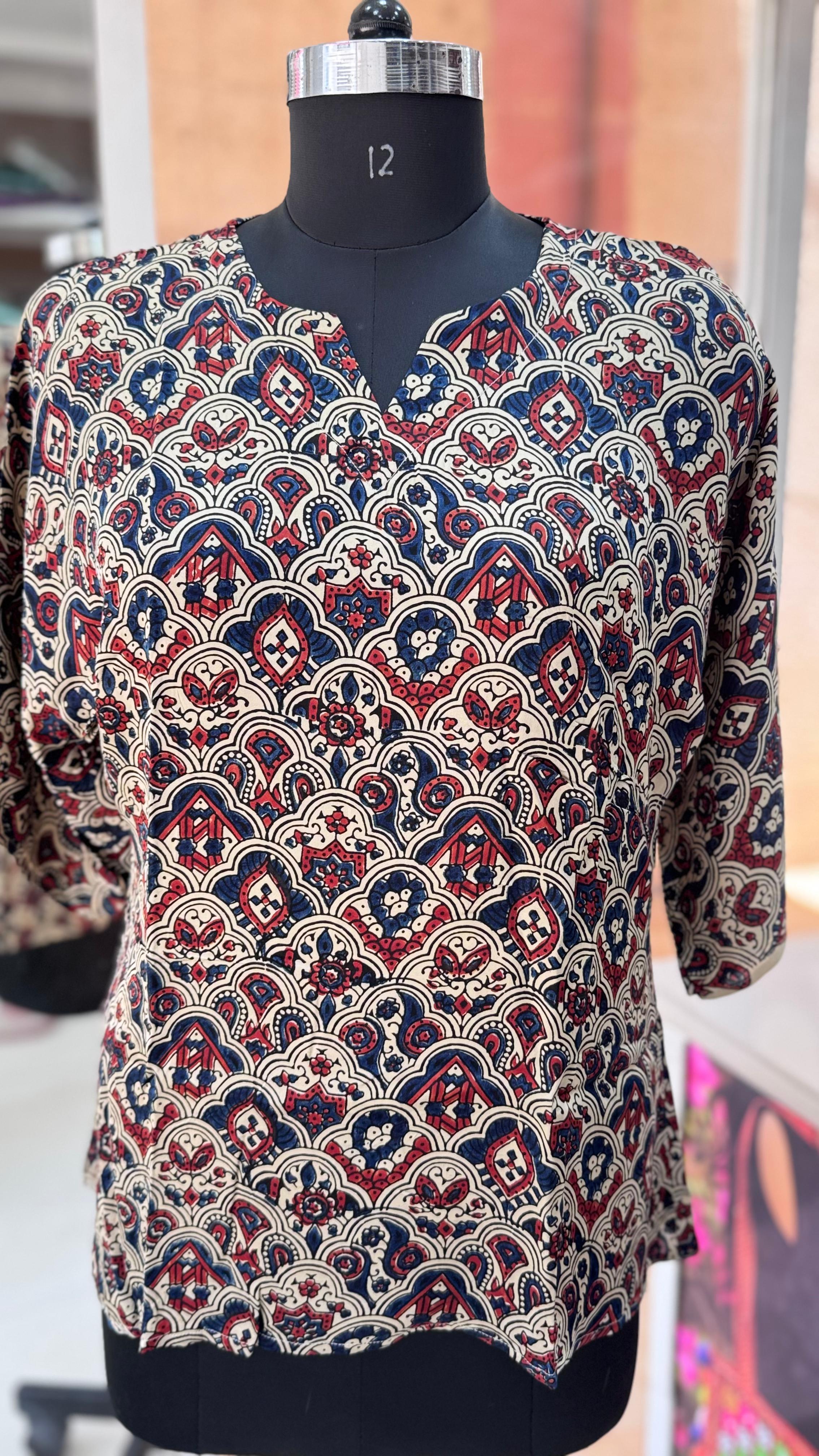 Pure modal silk oversized Tunic-Top by Kutch Poshak