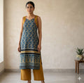Cotton Ajrakh Sleeveless Kurta