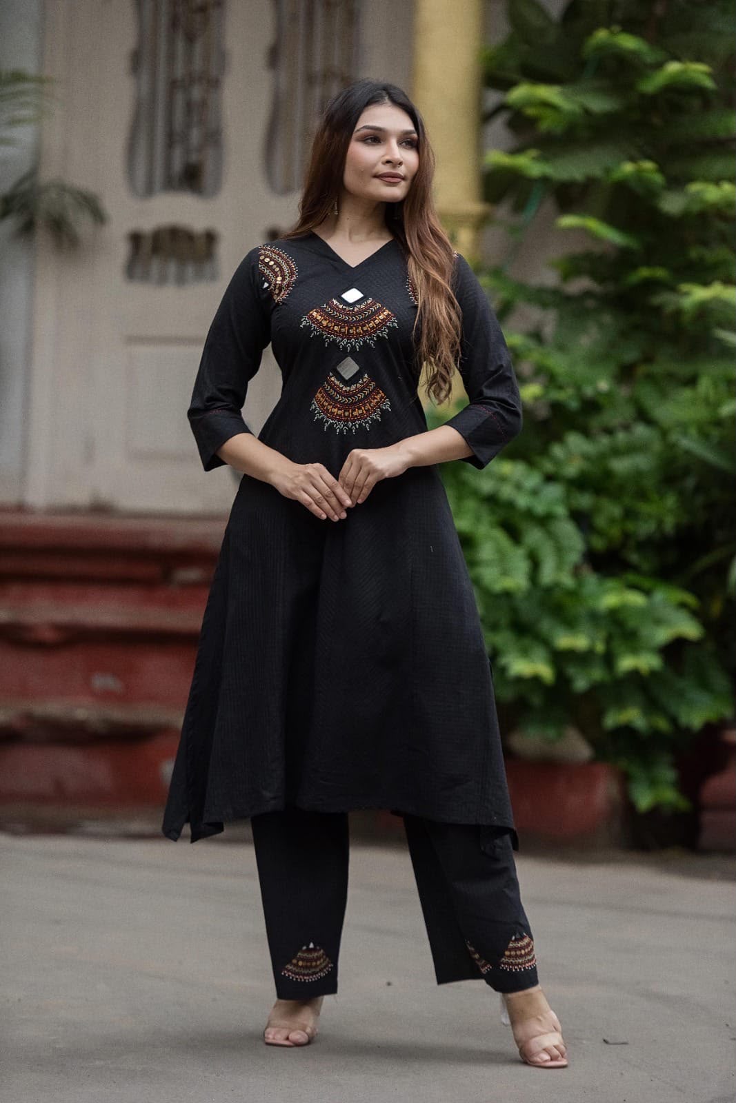 Handwork Kurta+Plazo Set