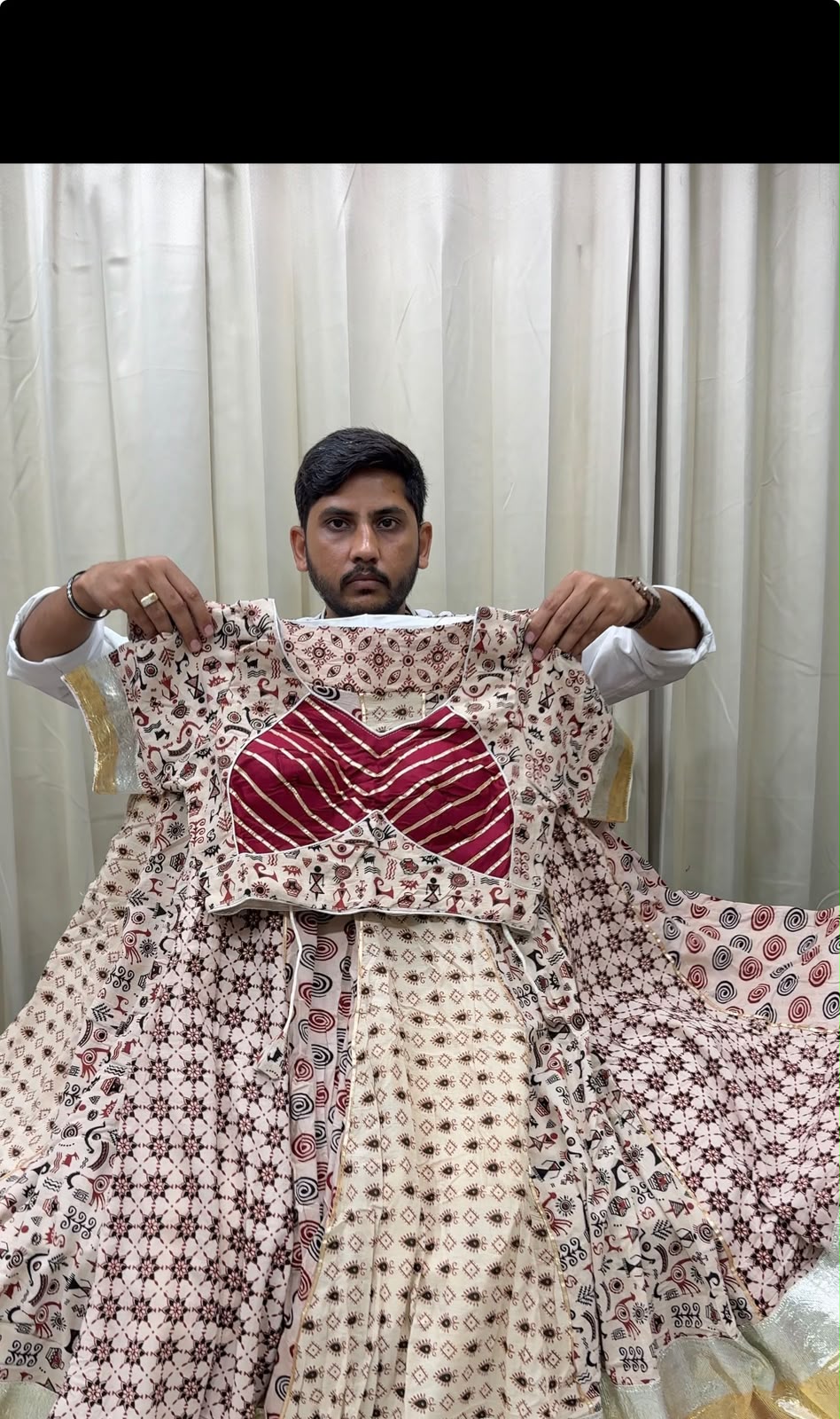 Ajrakh Cotton Chaniyacholi