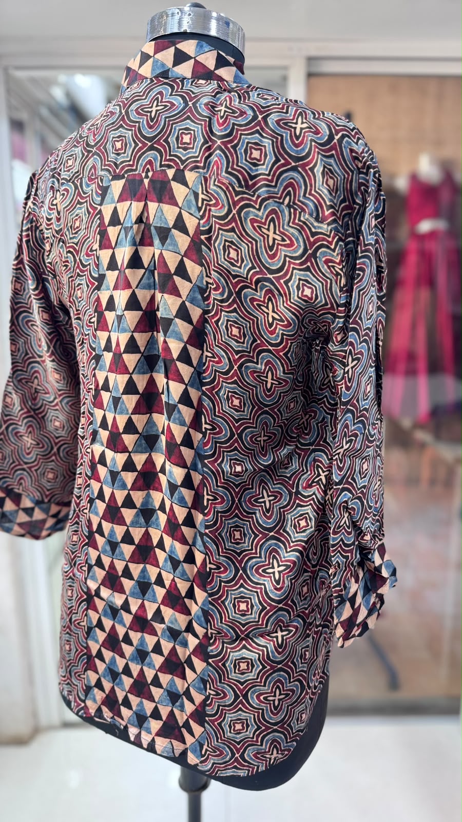 Modal Silk Antifit Ajrakh Shirts