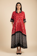 Bandhej×Ajrakh Long Shirt Kaftan