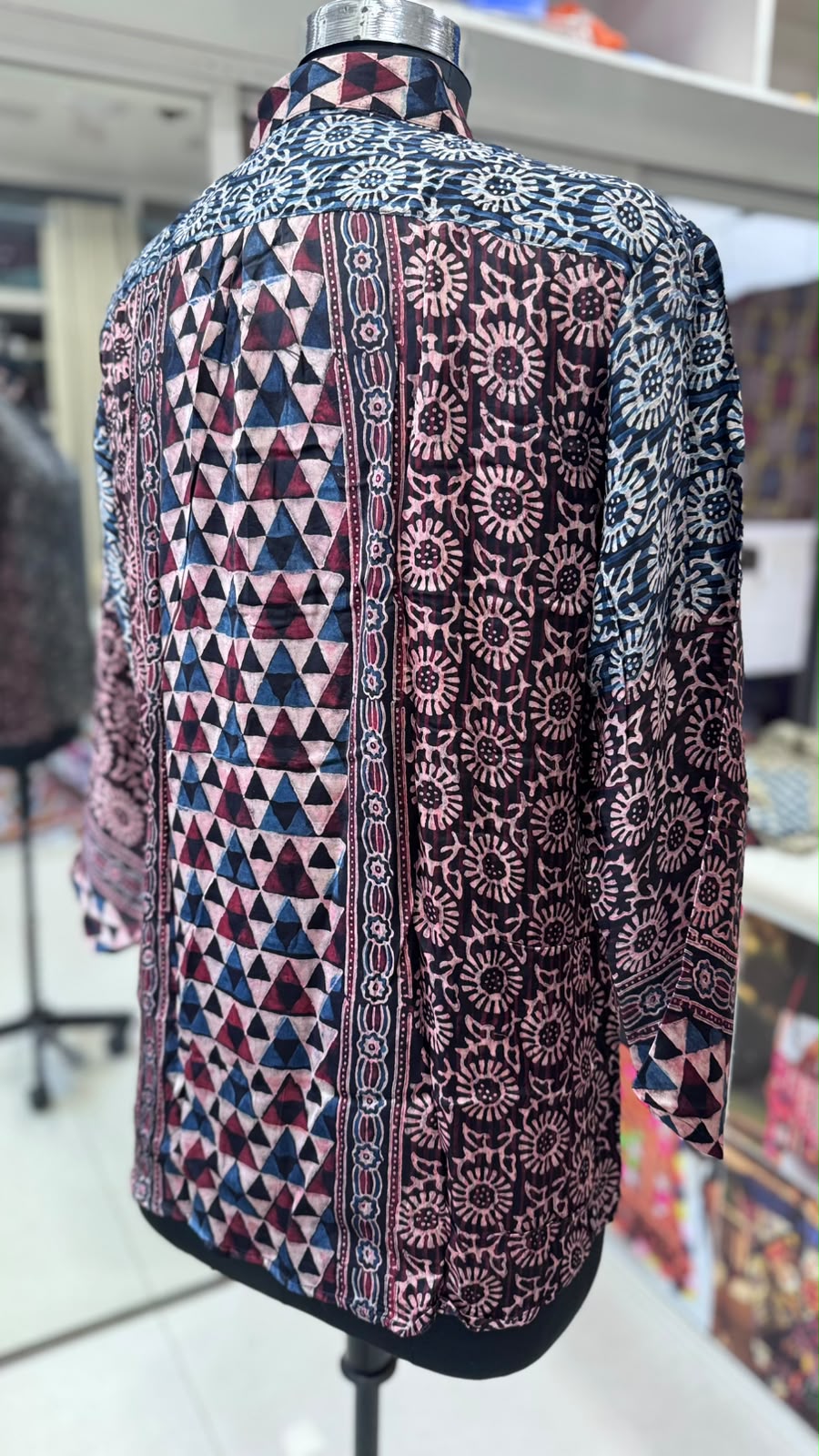 Modal Silk Antifit Ajrakh Shirts