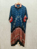 Bandhej×Ajrakh Long Shirt Kaftan