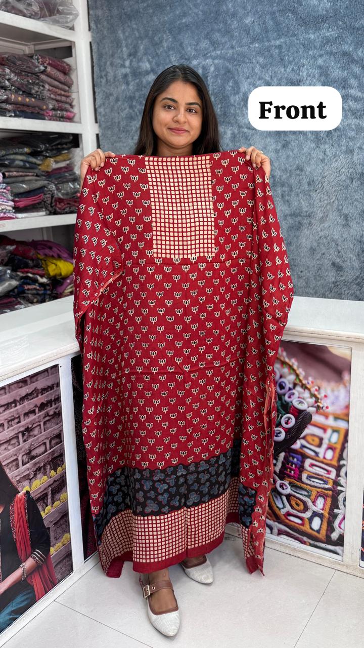 Modal Silk Designer Top/Kurta Fabric