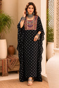 Modal Silk Bandhej Vintage patch Kaftan