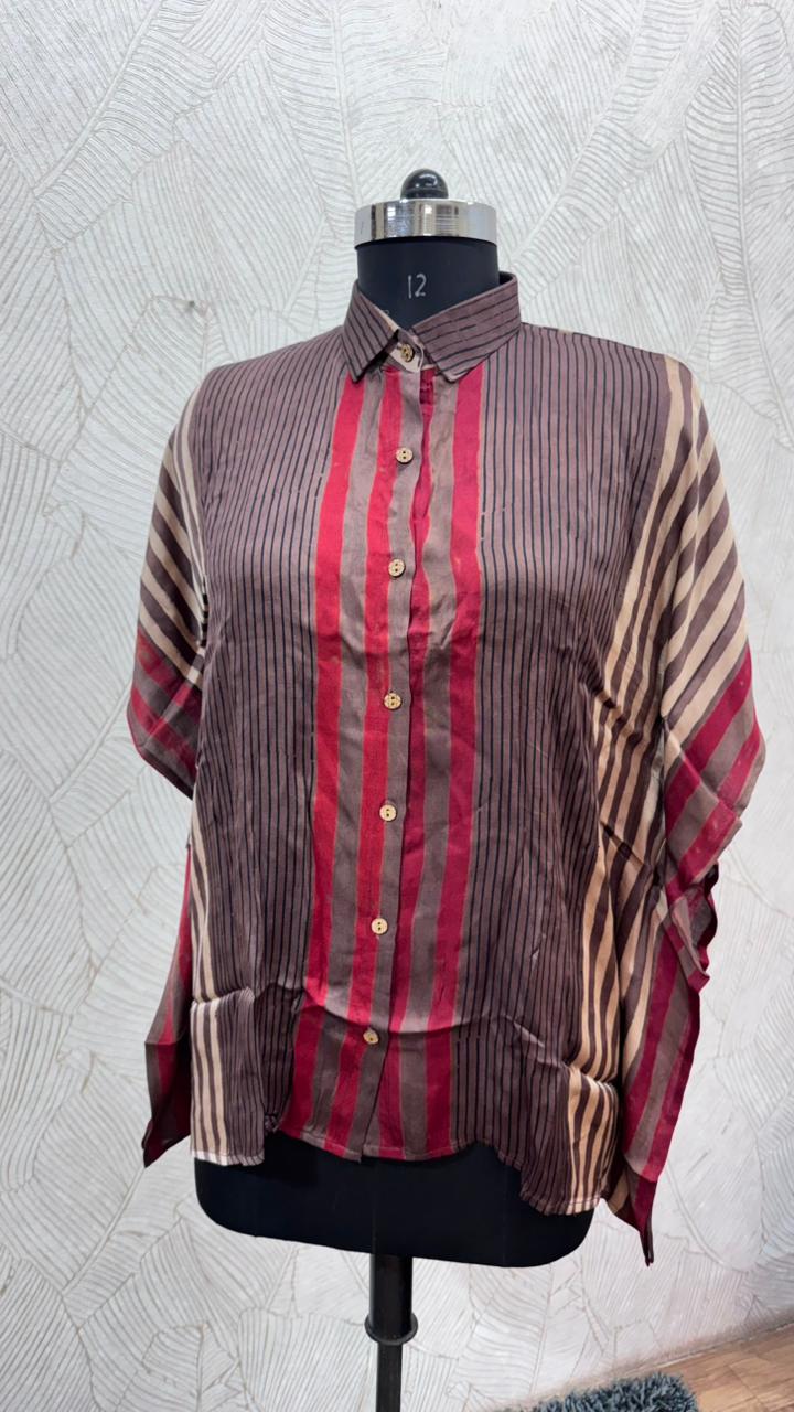 Modal Silk Kaftan Shirt