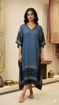 Pure Modal Silk V neck Kaftan