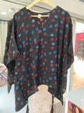 Modal Silk V- Neck Kaftan Top