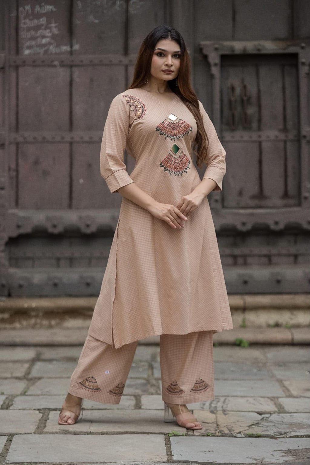 Handwork Kurta+Plazo Set