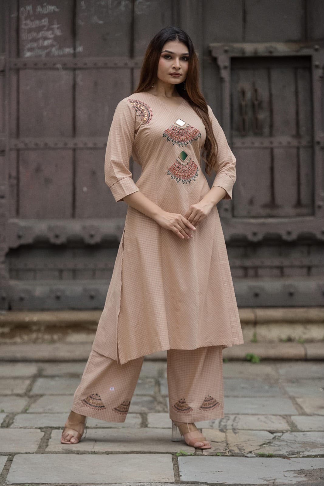 Handwork Kurta+Plazo Set