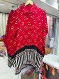 Bandhej×Ajrakh Kaftan Shirt