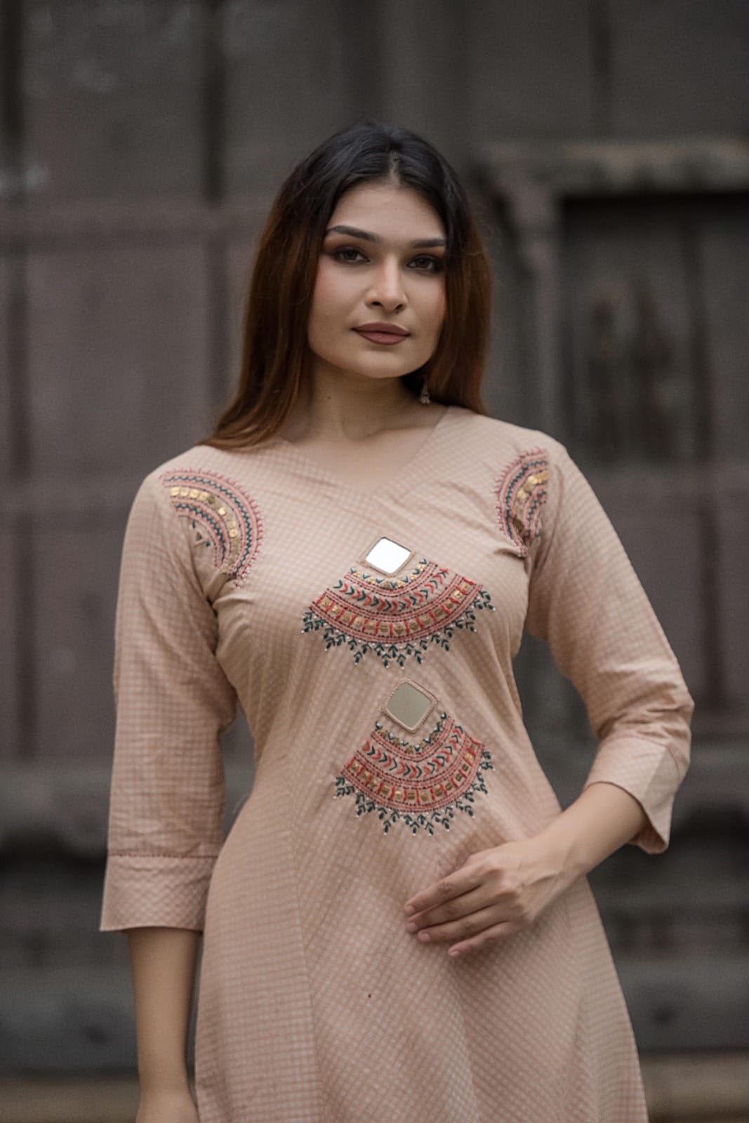 Handwork Kurta+Plazo Set