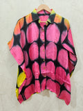 Modal Silk Kaftan Shirt (Clamp Dye)