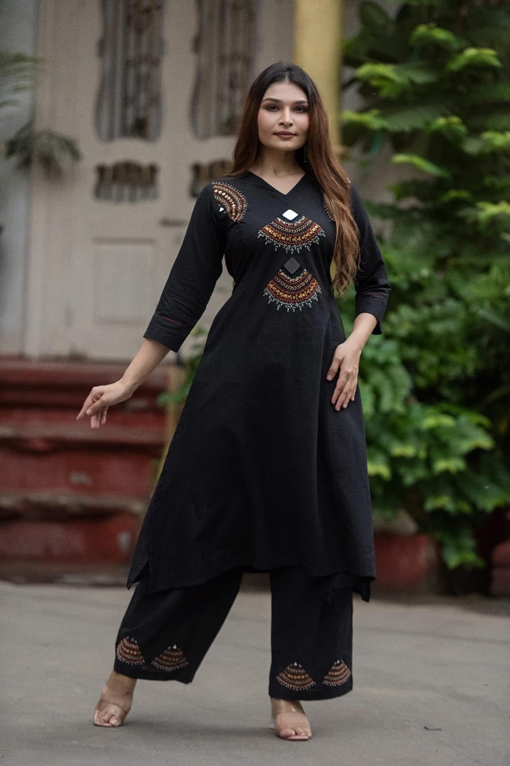 Handwork Kurta+Plazo Set