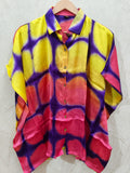 Modal Silk Kaftan Shirt (Clamp Dye)
