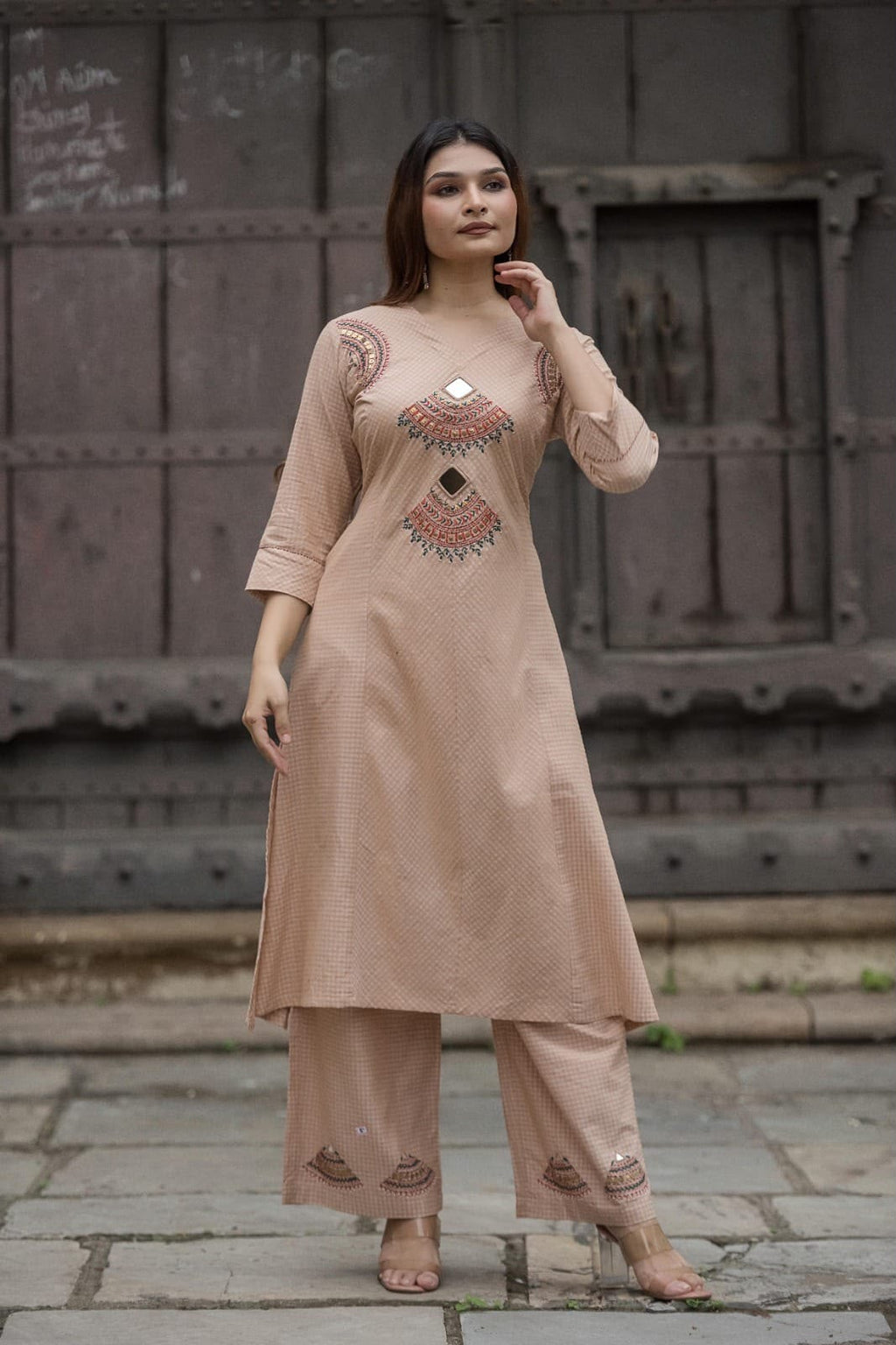 Handwork Kurta+Plazo Set