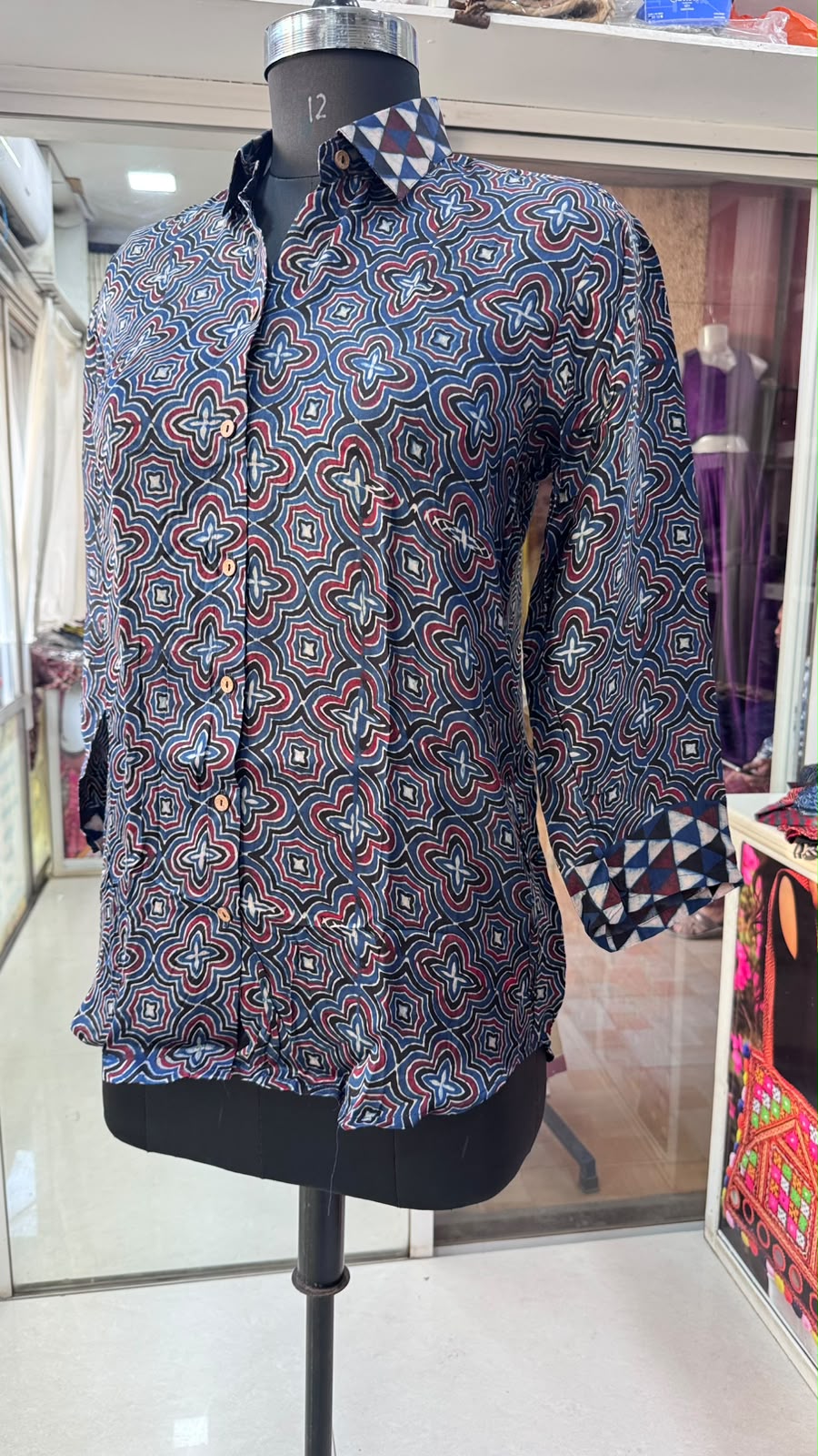 Modal Silk Antifit Ajrakh Shirts