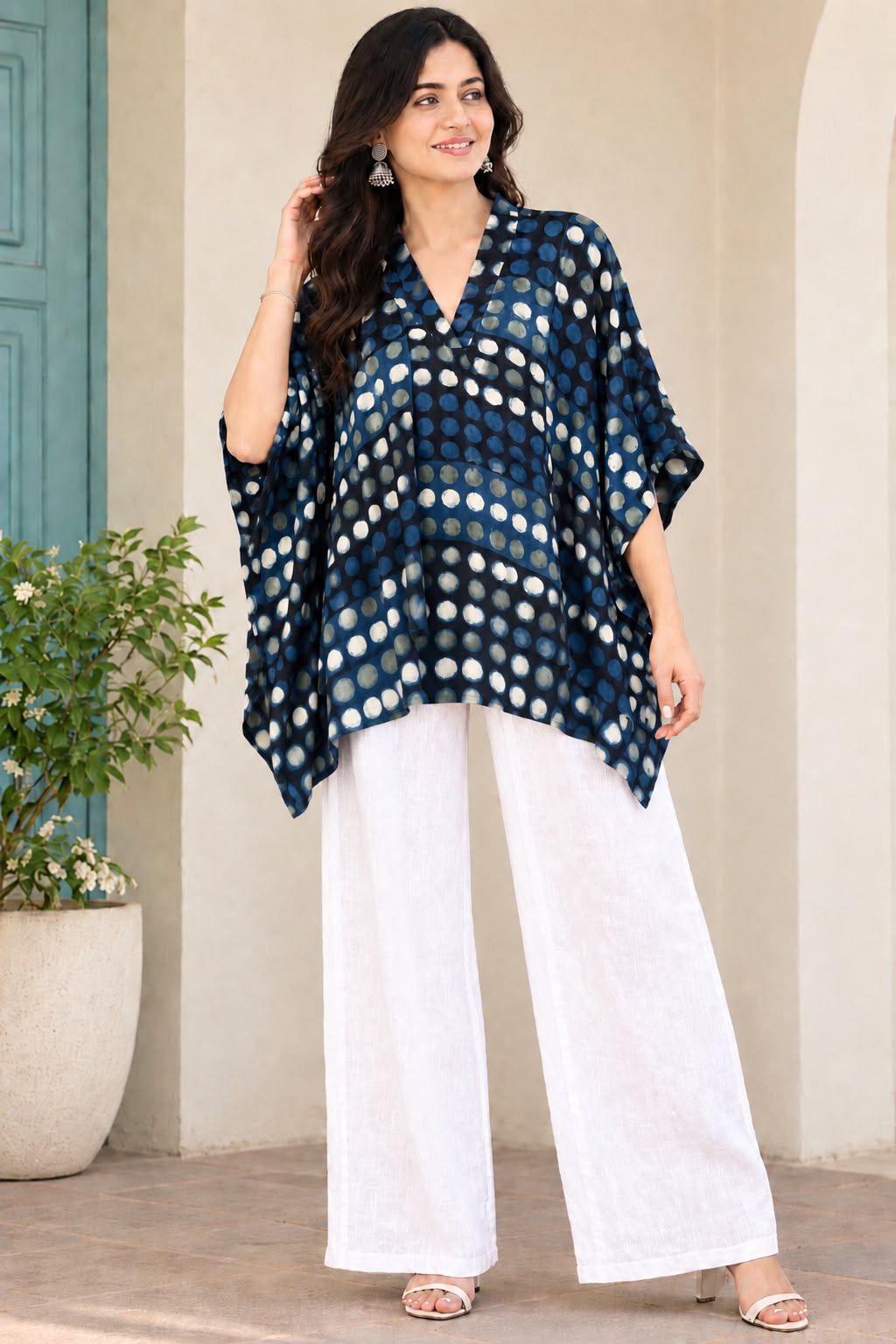 Modal Silk Kaftan Top