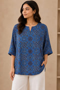 Pure modal silk oversized Tunic-Top by Kutch Poshak