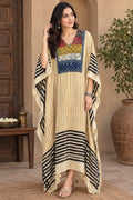 Pure Modal Silk V neck Kaftan