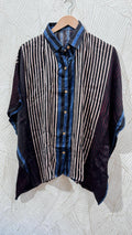 Close up of Premium modal Silk kaftan shirt - Kutch Poshak