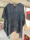 Modal Silk V- Neck Kaftan Top